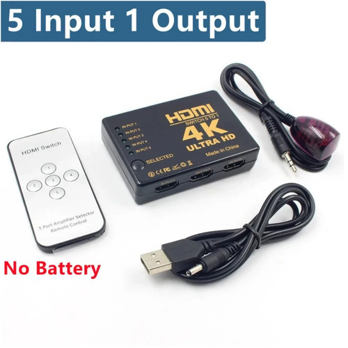 Switch hdmi 5x1 - 5x1, con