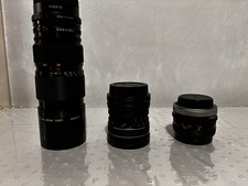 Set di Obiettivi Canon FD 28mm F2.8; 50mm F1.8; 80-200mm F4