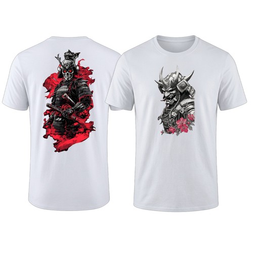 Shirt teschio samurai - t-shirt,