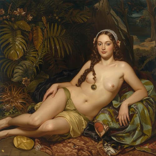 Nudo con coperta - nudo, dipinto