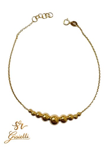 Bracciale sfere oro - a,