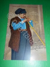 Cartolina Costumi Sardi - S. Antioco - Suonatore di Launeddas - 1930 ca.