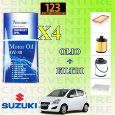 KIT TAGLIANDO SUZUKI SPLASH 1.3 DDIS 55 KW 75 CV - OLIO 5W30 + 4 FILTRI