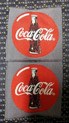 Lotto etichette tessute - tessute, coca