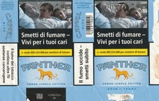 Q1 - Pacchetto Vuoto Aperto Carta Sigarette Camel Blue Jungle Edition PANTHER