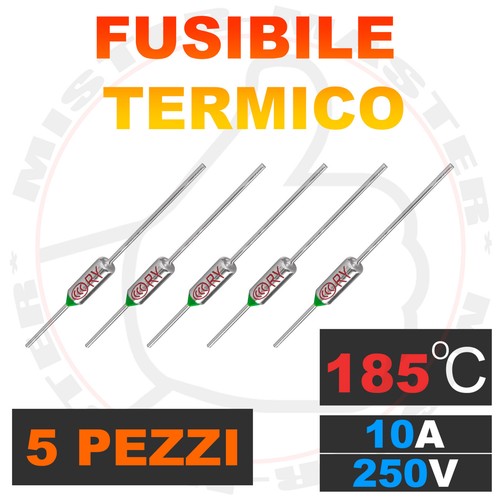 Fusibile termico assiale - assiale, 185