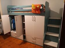 combinazione letto + armadio integrati per cameretta bimbo/ragazzo