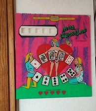 FLIPPER / PINBALL   : RARO VETRO SERIGRAFATO MODELLO ' MISS  THERESINE ' !!