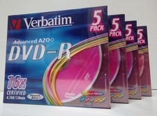 20 DVD - R VERBATIM COLOUR 4,7