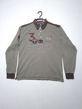 La Martina Buenos Vintage Men's Long Sleeve T-Shirt Graphics Embroidery Sz XL
