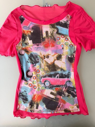 Shirt y2k rosa per - y2k, una