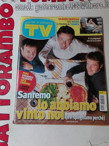 Sorrisi canzoni 10 - tv, n.