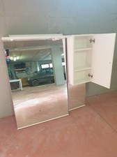 specchiera bagno con mobiletto, bianco, ottime condizioni.