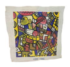 DIPINTO SU TELA "MERCATO DELLE DONNE TOGO 1997"    70x70