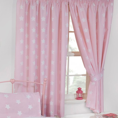 Tende rosa bianche righe - e,