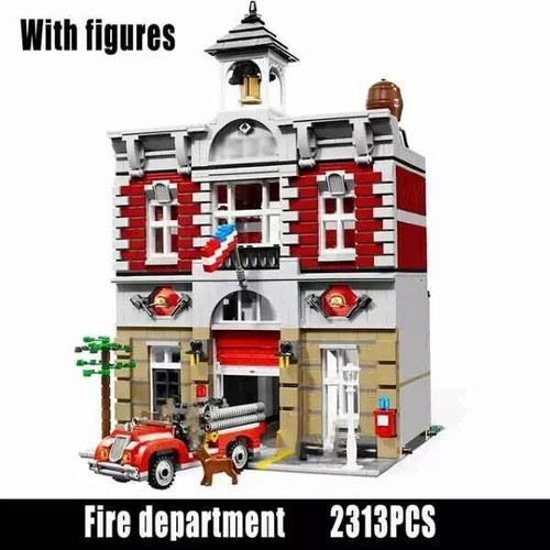 Moc fire brigade - moc, set
