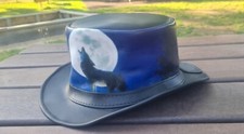 cappello in pelle genune pelle