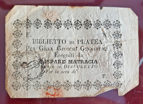 Biglietto platea gaspare - biglietto,