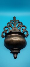 ACQUASANTIERA antica in bronzo