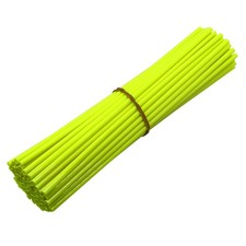 MF6493 Kit 72 Copriraggi Copri Raggi Ruote Giallo Fluo Moto Enduro Cross Motard