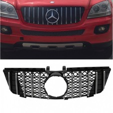 Griglia radiatore sportiva cromata adatta per Mercedes ML W164 Panamericana GT dal 2005-2008