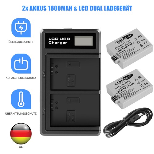 Batterie 1800 mah e5 per - 1800, lp-e5