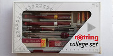 ⭕⭕ROTRING COLLEGE SET RAPIDOGRAPH + ZIRKEL + LEAD PENCIL 0,5⭕UNBENUTZ⭕NEW⭕NOS⭕⭕