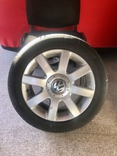 Cerchio In Lega originale r 16 Golf 5 vw audi con pneomatico estivo 205/55/r16