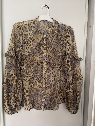 Top blusa leopardata bardot - leopardata,