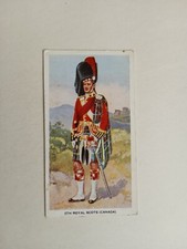 FIGURINA THE GREYS CIGARETTES 1937 SOLDIER OF THE KING ROYAL SCOTS CANADA n 20