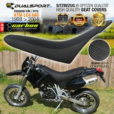 Seat cover, coprisedile adatto per KTM LC4 620, 625,640 anno di costr. 98-04 CARBONIO di DSFX