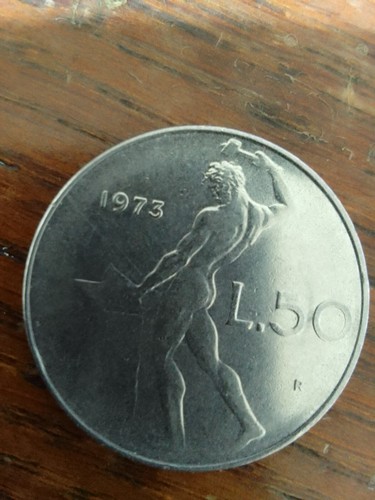 Moneta lire 50 1973 - moneta,