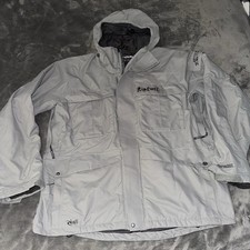RIP CURL DERMIZAX Snowboard Sci Giacca Invernale Parka con Cappuccio Grigio Taglia XL