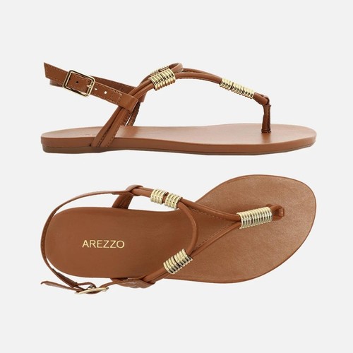 Sandali arezzo pelle - sandali, cognac