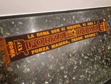 SCIARPA SCARF VINTAGE FOOTBALL CALCIO AS ROMA. TIFOSI CURVA SUD