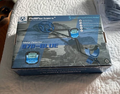 970 blue metal detector - -,