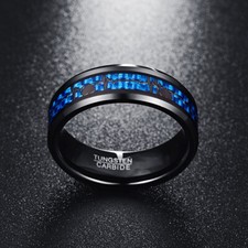 Anello in tungsteno fasce uomo