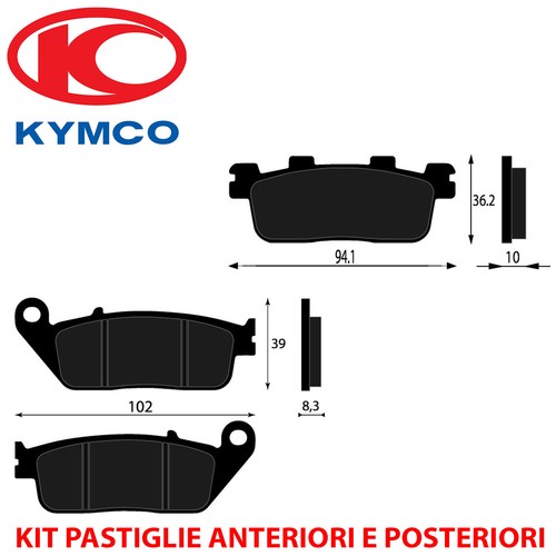 Kit pastiglie freno - kit, anteriori