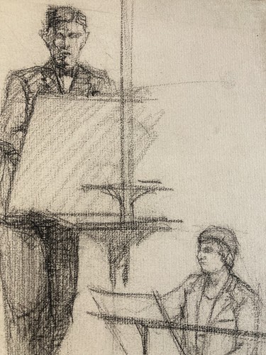 Bella disegno carboncino - disegno,