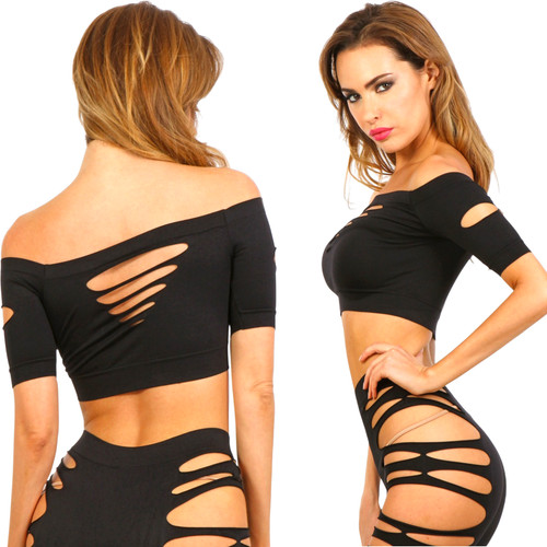 Top nero donna - nero,