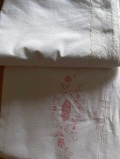 Coppia di lenzuola vintage