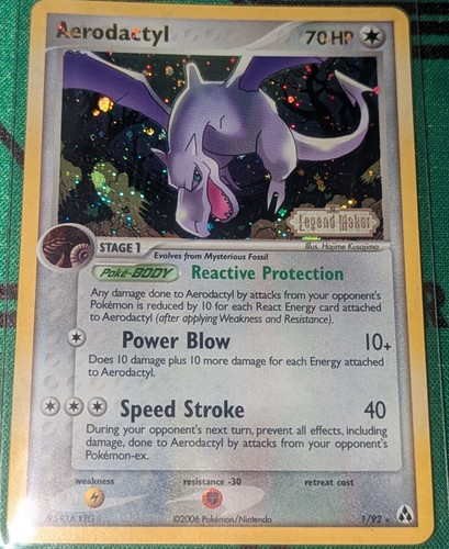 Aerodactyl reverse holo - aerodactyl, 1/92