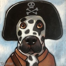 Tableau Chien Dalmatien Pirate