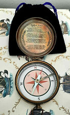 BUSSOLA IN OTTONE ANTICATO CON