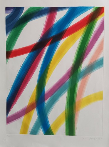 Piero dorazio 76x58 acquaforte - piero,