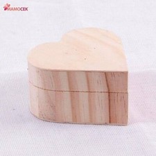 SCATOLA Scatolina bauletto legno cuore calamita cm.9 h5 decoupage bomboniere