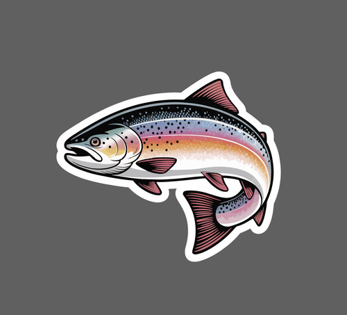 Salmon sticker animal - salmon, outdoor