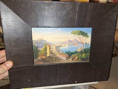 Dipinto olio tavola - ad,