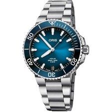 Oris 0140077694135-0782209PEB Espositore Negozio 9,7 su 10 Uomo Aquis Data Blu