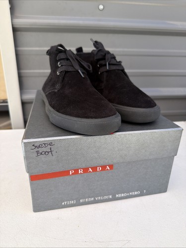 Prada black suede - prada,